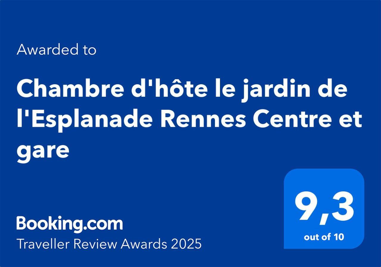 D'hote Le Jardin De L'esplanade Centre Et Gare Bed & Breakfast Rennes